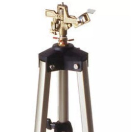 Yardworks Heavy Duty 50" Tall Impulse Lawn Sprinkler Long Distance Telescoping Tripod