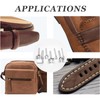 Rierdge 7pcs Leather Craft Cutter V-Shape Punch Cutting Tools for