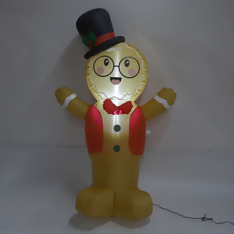Valentines Day Inflatable Decoration with LED Lights Cute Boy Shape