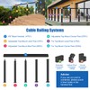 CKE Flat Handrail Accessories, 4 Pack Extension Handrail Connector, High