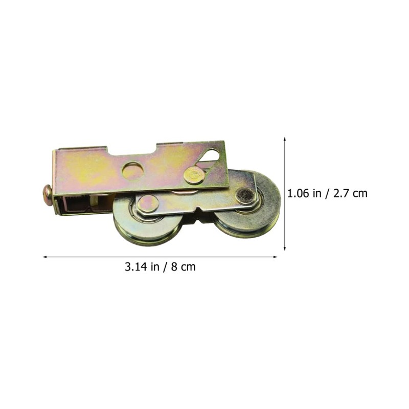 LIFKOME 2pcs 1-1/4 Inch Sliding Patio Door Rollers Sliding Door