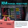 NuIth Manual Reset Mini Fuse Circuit Breakers 10A, E39 Low