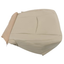 Silscvtt 1PCS Tan Artificial Leather Seat Cover Front Driver Side Bottom Replacement for RX330 RX350 RX400h 2004-2009