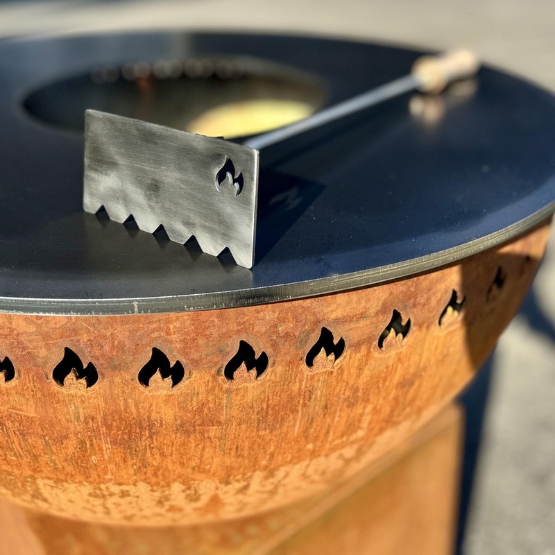 Grillrost.com Das Original Fire Slider Ash Scraper Stainless Steel for