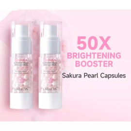 GMEELAN 2 X Set Sakura Gluta 50X Brightening Booster Pearl Capsules Underarms Cream