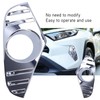 Pair Chrome Front Fog Light Cover Lamp Trims Paste Mounting