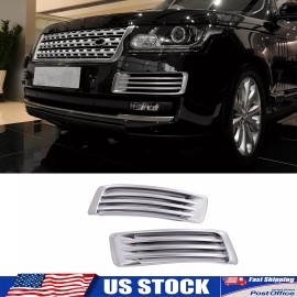 Ynei Chrome plating Front Side grille Overlay Molding Fits Range Rover Vogue 2013-17