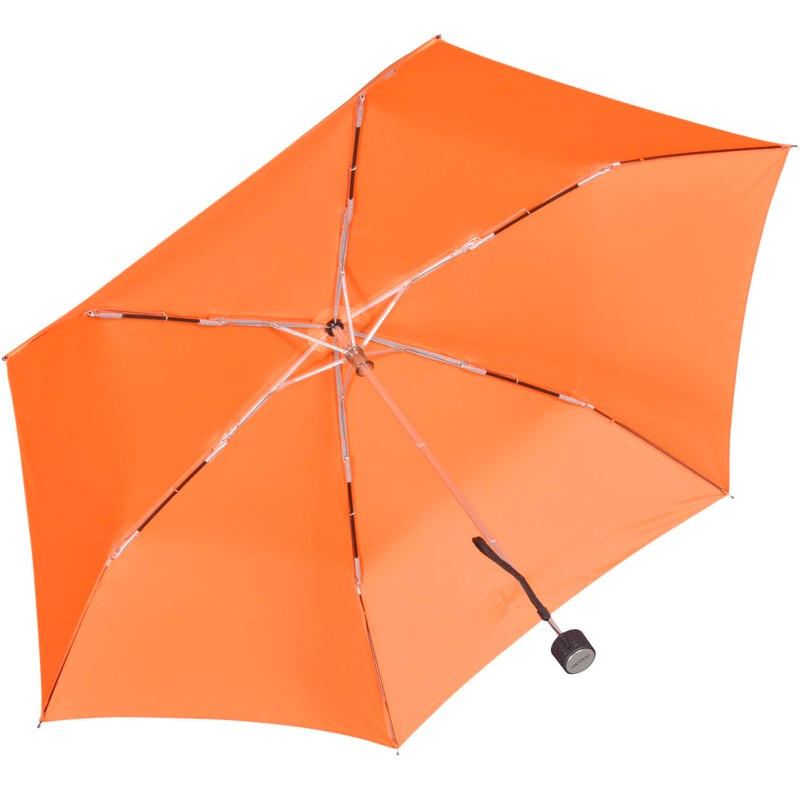 doppler Pocket Umbrella Fibre Havana Plain, orange, Pocket umbrella super