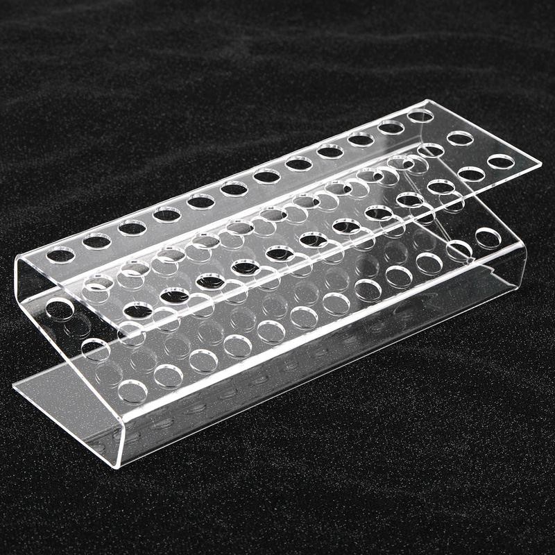 【P14】Transparent Acrylic Pen Holder Stationery Store storage organizer:_24 hole 12*8*7.5cm