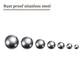 Kozelo 5000pcs Precision Balls - [1mm] 304 Stainless Steel G100 Precision Bearing Balls for Equipment Repairing, Bearing Balls, DIY Projects Use, Solid