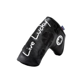 CMC Design Black Clover Live Lucky Blade, Mallet Putter Cover - Black & Blue | Beautiful Design Elements Including Embroidery, Appliques and Embossing | Glove Soft Lining | Great Fit for Any Blade or Mallet