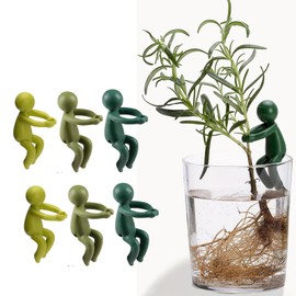 Facune 6Pcs Plant Propagation Buddy, Plant Holder Plant Support for Sprouts, Stems, Shoots, Bud and Cuttings, Vegetable Growth Tool for Plant Propagation Stations & Gardens Pole Sticks (3 Colors)
