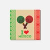 Unbranded I Love Mexico 4'' X 4'' Square Wooden Coaster