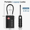 Puroma TSA Approved Luggage Travel Locks with Open Alert Indicator,