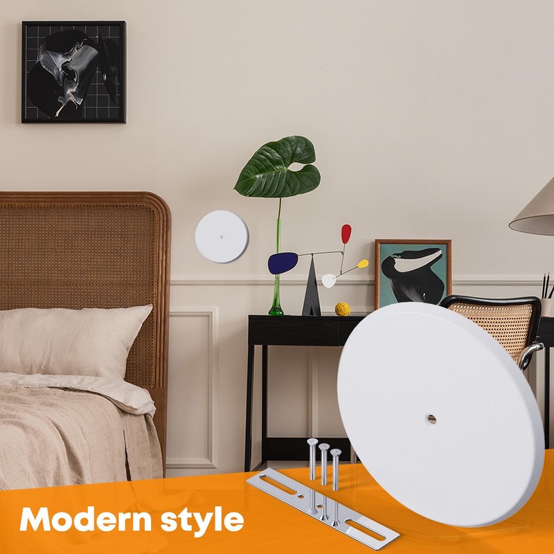 WunoShop 1 Pcs Ceiling Cover Plate, 5 inch Round Outlet