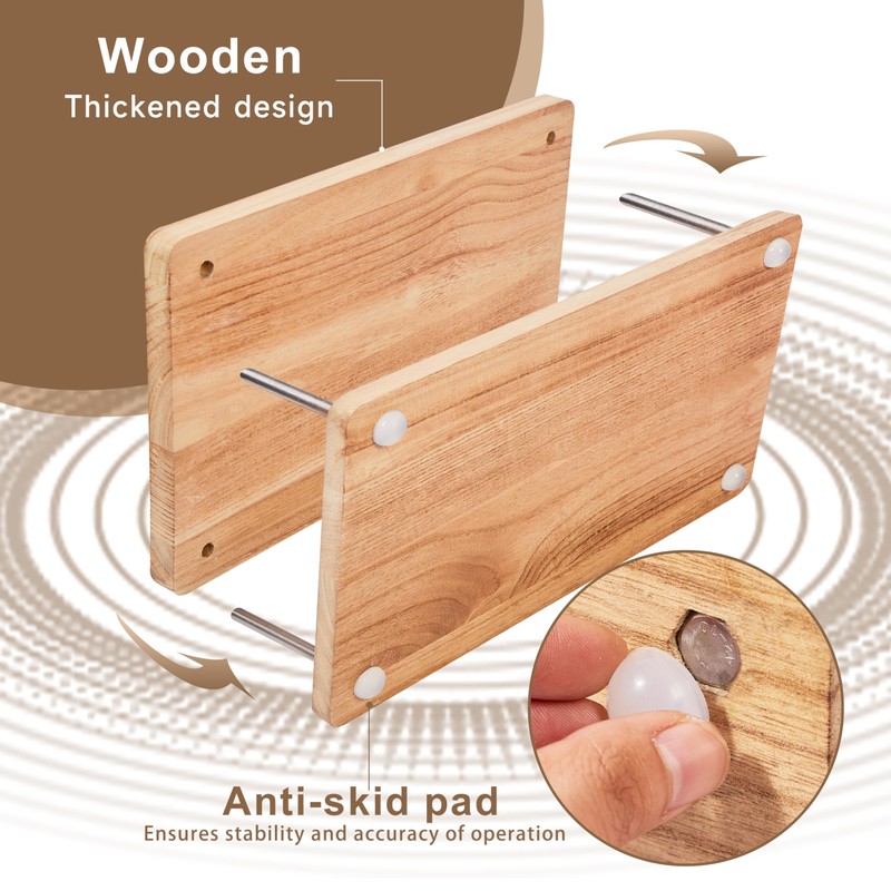 FUXAFU 50 Pcs Book Binding Kits, 13"x7.9" Inch Wooden Book