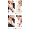 Clostmy Leather Bracelet, Stainless Steel, Tochigi Leather, Hypoallergenic, Simple, Leather,
