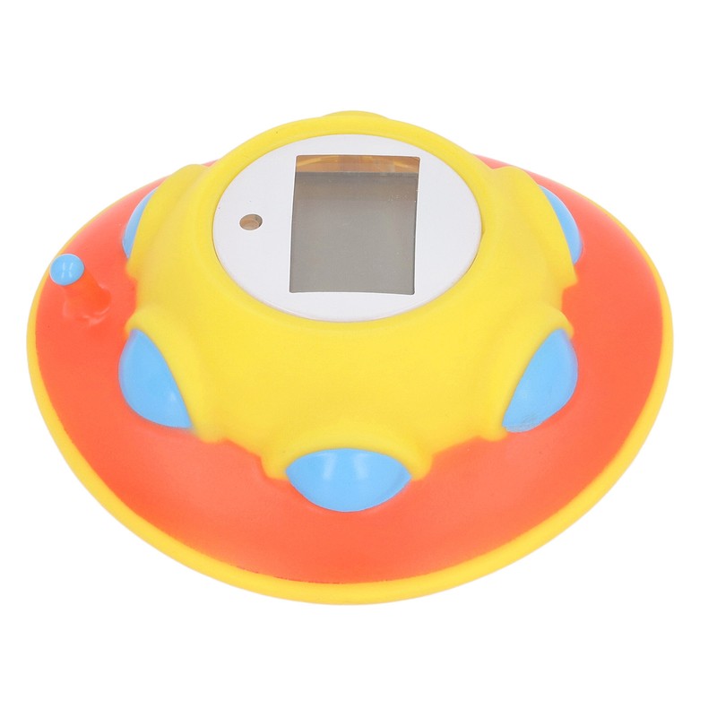 Baby Bath Thermometer Fun Cartoon Flying Disc Waterproof Safety 10℃‑50°C