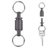 NQEUEPN Quick Release Keychain, Pull Apart Detachable Keychain Titanium Double