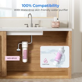 Waterdrop BFU2F Replacement Filter for WD-BFU2 for Face Care, Reduces Chlorine, Scale in Water, Reduces Skin Redness and Irritationa