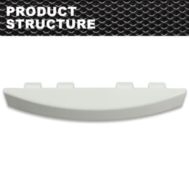 CNNELL White Solid Door Handle Compatible with GE Dryer WE01X30378 WE1M1068 PS1177202 WE01X25878