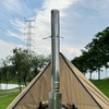 SOLOWILDER Wood Stove Pipe 2.36" Spark Arrestor Stovepipe Rain Cap