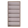 Eyeglass Display Organizer Wood Grain 6 Compartments Glasses Display Tray