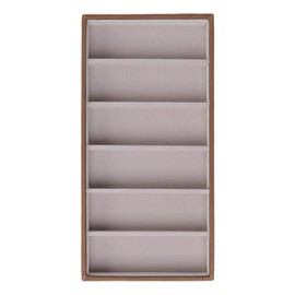 Eyeglass Display Organizer Wood Grain 6 Compartments Glasses Display Tray Sunglasses Storage Cases