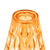LED Crystal Table Lamp Transparent Prism Dimmable Desk Lamp USB
