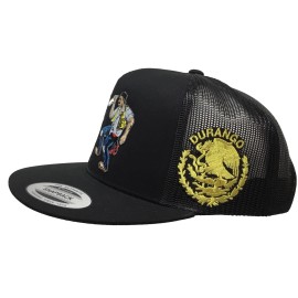 Unbranded El Borracho Y El Valiente Durango Hat Black Mesh Mexico Federal El Chapo Guzman