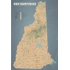 Best Maps Ever New Hampshire State Wall Map 24x36 Poster