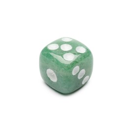 Fukuenkaku [7 Types to Choose from] Power Stone Dice Loose Aventurine 0.6 inch (15 mm) _ T12_op Natural Stone Power Stone