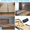JFGDVW 12 Pcs Black Bed Slats Holders, Reusable Plastic Bed