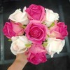 Cote Noire-Premium Rose Bud Bouquet Mixed Magenta & Blush Dark