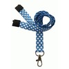 Customcard Printed Polka Dot Breakaway Lanyard Metal Dog Clip -