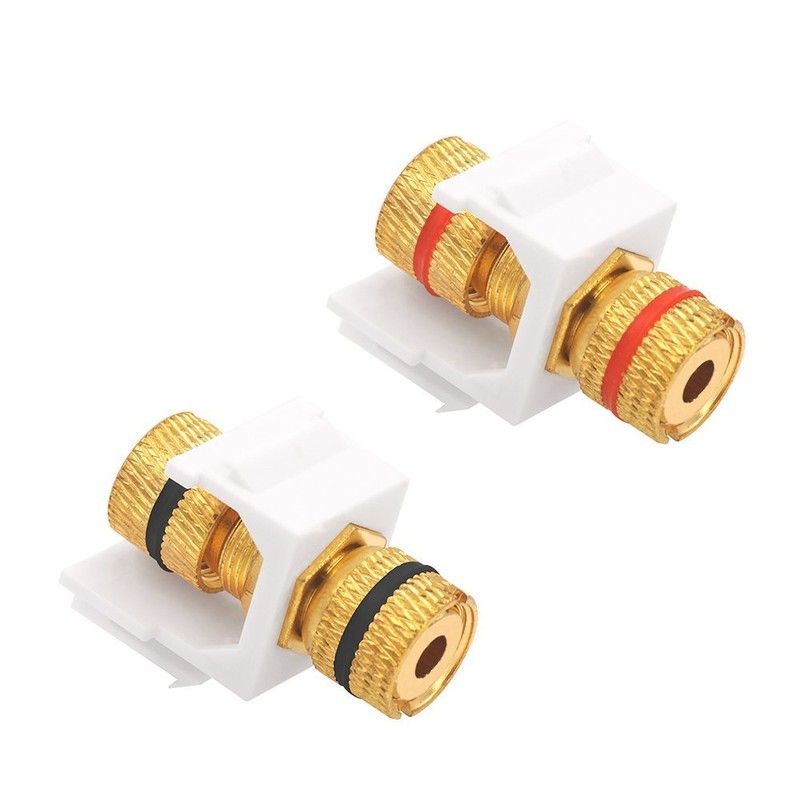 VCELINK Banana Jack Binding Post Keystone Jack Insert with Black