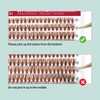 FADVAN Cluster Eyelash Extensions 280 Pieces Curl D Eyelashes Individual