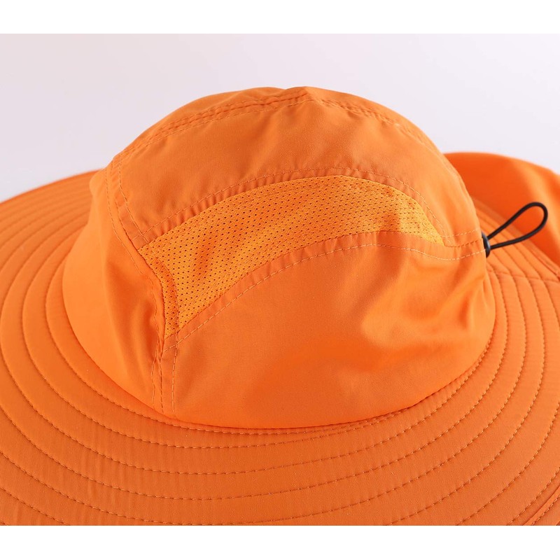 Connectile Outdoor Unisex UPF 50+ Wide Brim Safari Hat Summer