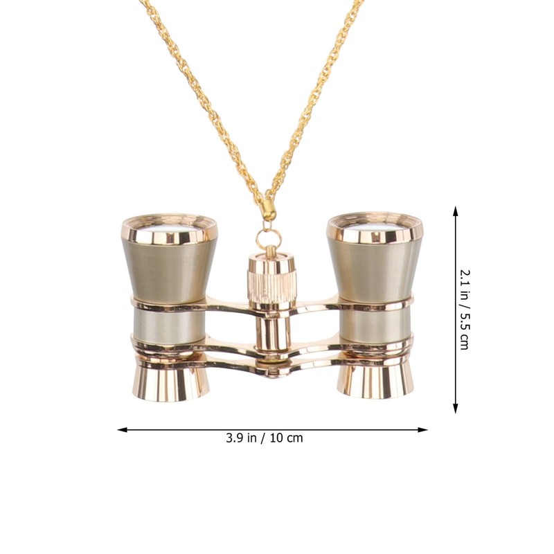 Opera Glasses, 3X25 Theater Glasses with Necklace Retro Theater Binocular
