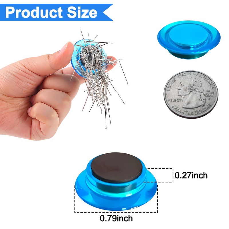 DARUITE 50 Pcs Fridge Magnets, Magnets for Whiteboards, Round Cute