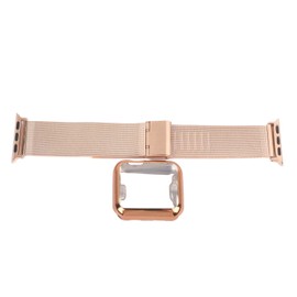Watch Band Strap Fashionable Adjustable Replacement Silicone Wristband for Iwatch Repairing Rose Gold 1.5in