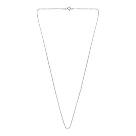 AeraVida Unisex Simple Minimalistic 1mm Curb Chain .925 Sterling Silver 18-Inch Necklace | Classic Sterling Silver Chain for Men and Women