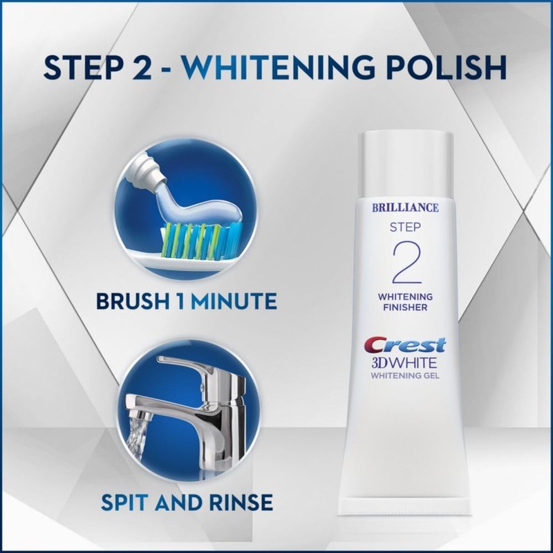 Crest 3D White Brilliance Toothpaste and Whitening Gel System, 4.0oz