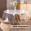 Plastic Table Cover, Waterproof Thick Table Cloth, Heat-resistant Clear Table