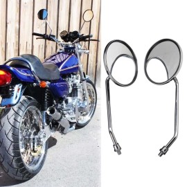 KEEPDSGN 2x Motorcycle Round Rear View Mirror For Honda Nighthawk 250 450 550 650 700 750