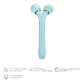 GESKE | SmartAppGuided™ Sonic Facial Roller | 4 in 1 | Dermaroller | Device for Face | Dermaroll | Professional Face Roller | Tightens and Defines the Skin on the Face