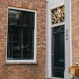 DEWEL House Numbers for Outside, 6 Inch Modern Floating Address Numbers for Farmhouse, Street, Front Door, Weatherproof, Easy to Install with Template, Black(House Number 0)