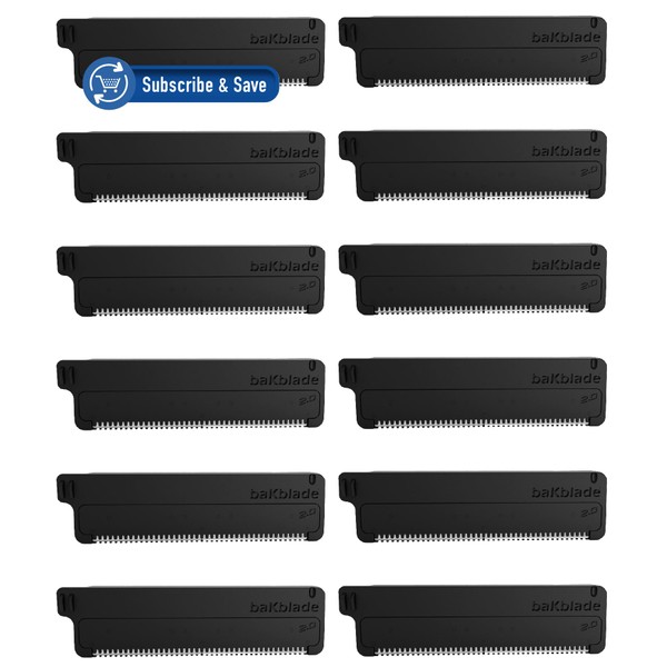 Bakblade 2.0 Back Hair Body Shaver Refill Cartridges 2.0, 2.0