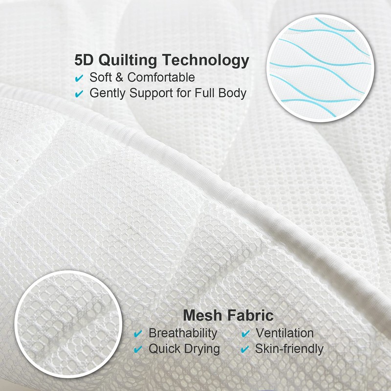 OMYSTYLE Full Body Bath Pillow, Bath Pillows for tub with