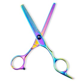 Professional Hairdressing Scissors, Modelling Scissors, 6.7 Inch Stainless Steel Hair Scissors, Professional Thinning Scissors with Extremely Sharp Leaves, Thinning Scissors Hairdresser for Unisex,
